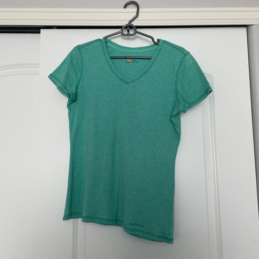Carhartt V Neck Womens T Shirt Size S